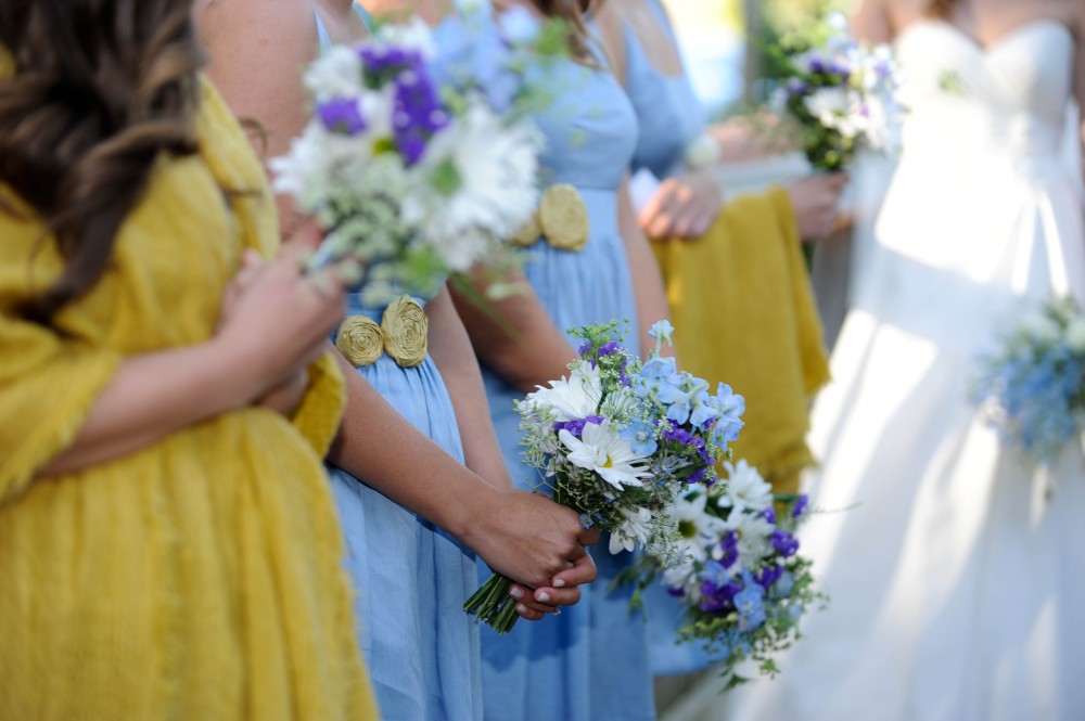 It even matched our blue and yellow colors blue and yellow wedding