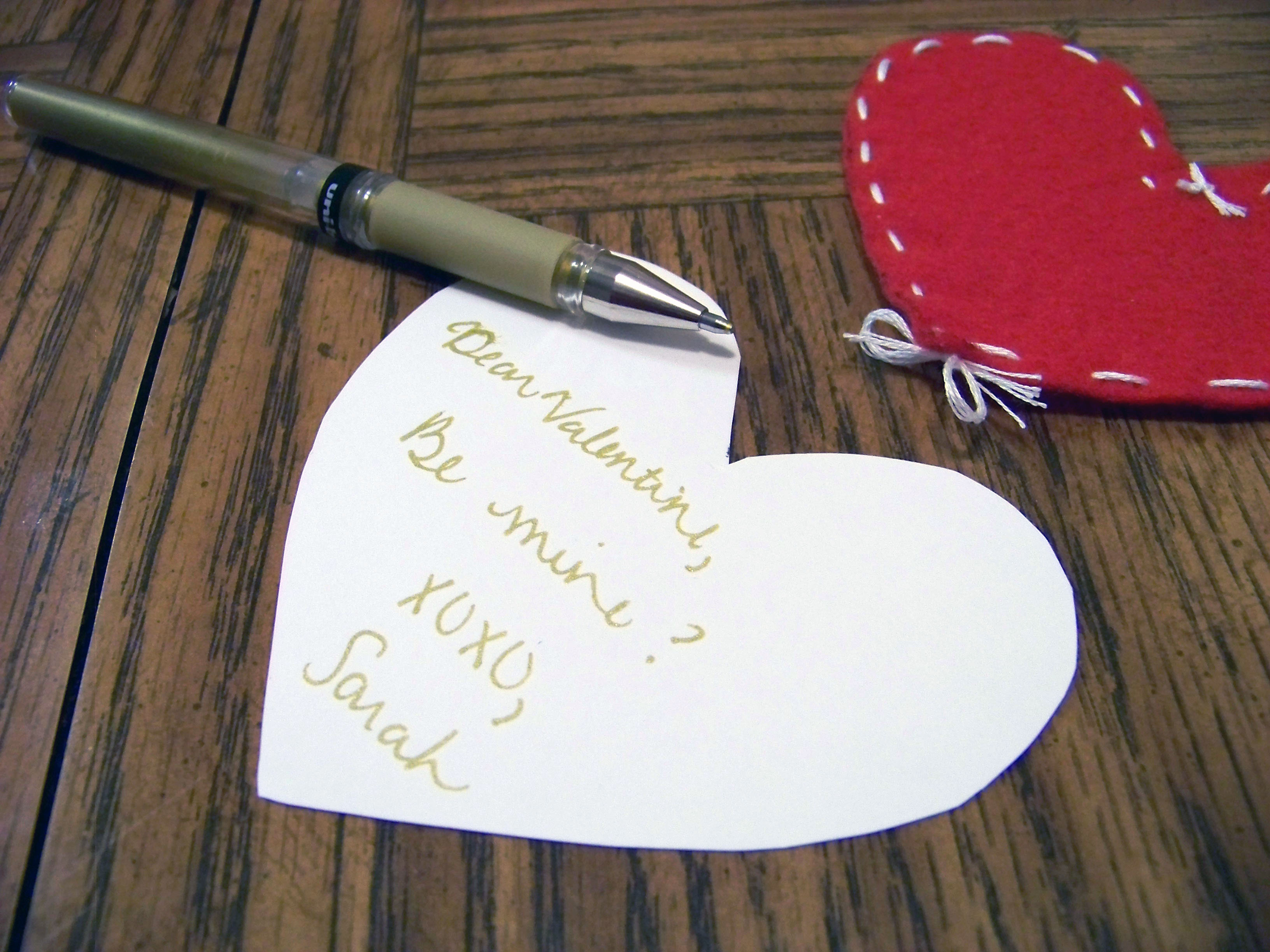 homemade valentine letter