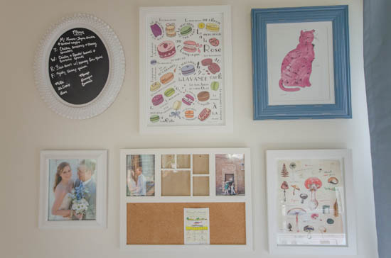 kitchen gallery wall